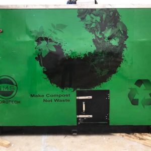 2000Kg/day input capacity Organic Waste Compost Machine with inbuilt Shredder